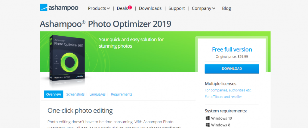 Ashampoo Photo optimizer