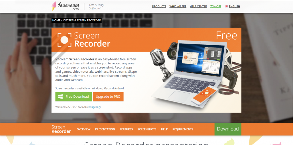 Icecream - Best Free Screen Recorder App