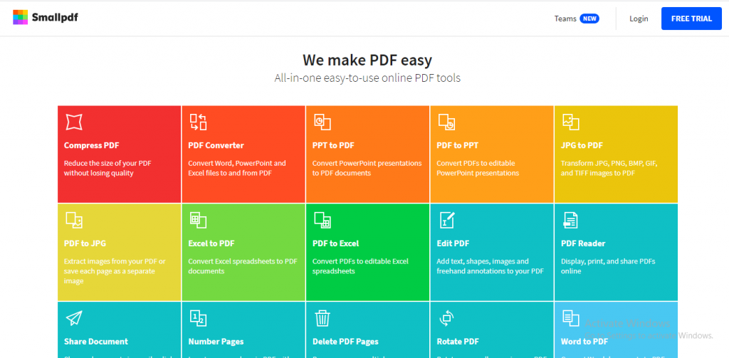 Smallpdf Online PDF Editor